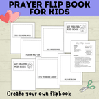 Prayer Flip Book | Prayer Craft | Prayer Activity | Prayer Printables for kids | Church Craft | Sunday School Craft | Prayer lesson