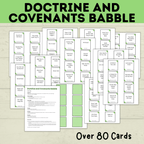 Doctrine and Covenants Game | Doctrine and Covenants Babble | D&C Game | Doctrine and Covenants Printable | Kids Game | Scripture Game