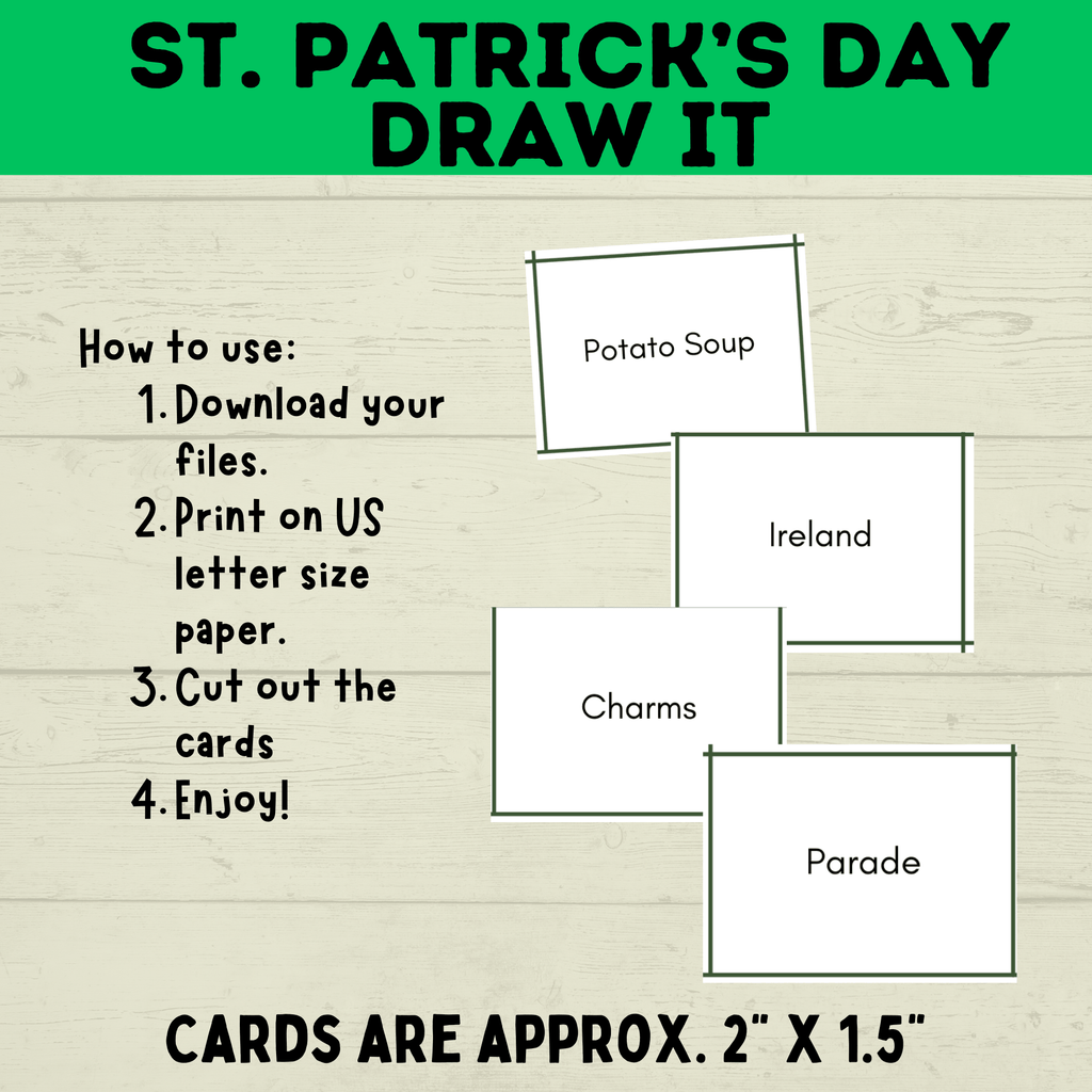 St. Patrick's Day Pictionary for Kids | Kids Games | Classroom Games