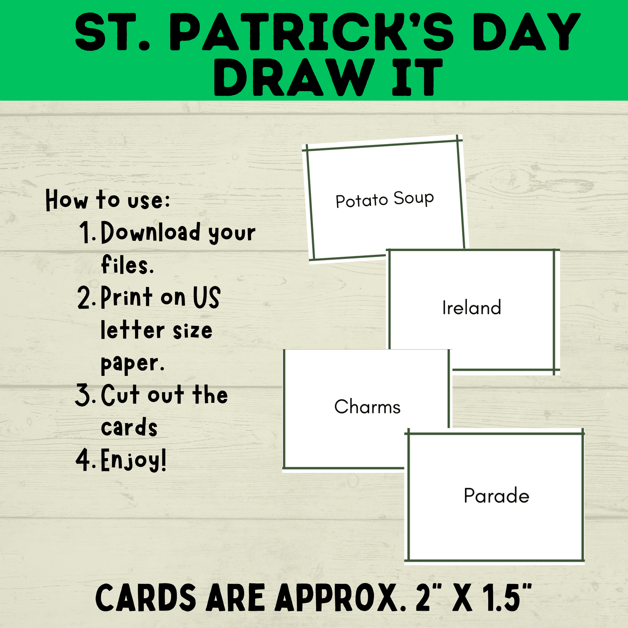 St. Patrick's Day Pictionary for Kids | Kids Games | Classroom Games