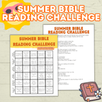 Bible Summer Reading Challenge, Bible Challenge. VBS, Sunday School, Sunday Activities, Summer Activity, Bible Activity, Summer Challenge