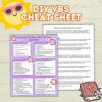 Vacation Bible School Activity, DIY VBS, VBS Craft, Bible Craft, Bible Activity