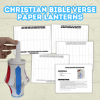 DIY Christian Paper Lantern, Sunday School Jesus Crafts, Let Your Light Shine