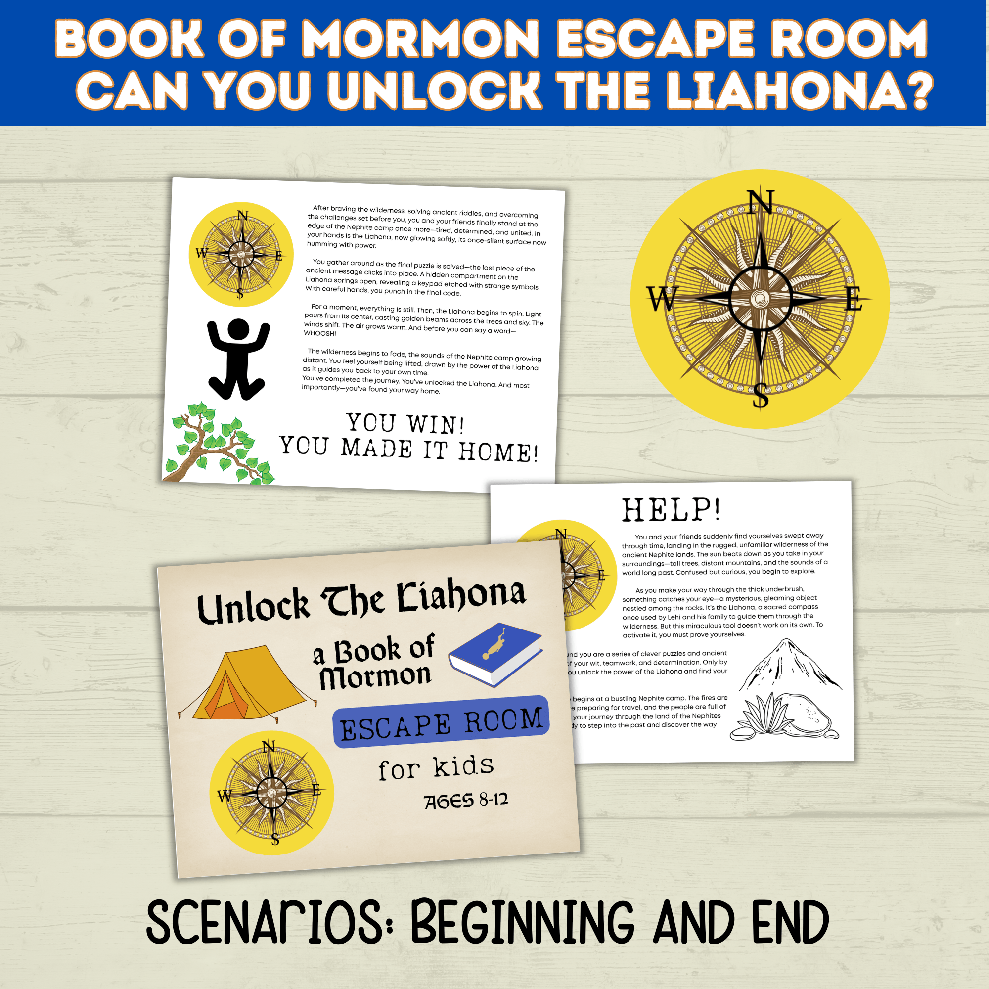 Book of Mormon Escape Room for kids ages 8-12 | Book of Mormon Game
