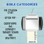 Youth Bible Games, Bible Categories, Think Fast Game, Church Game for Kids and Youth, Christian Word Sunday School Activity, Bible Study