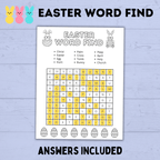 Easter Word Find for Kids | Easter Games| Easter Party | Easter Printables | Family Games| Party Games | Easter Activities