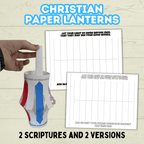 DIY Christian Paper Lantern, Sunday School Jesus Crafts, Let Your Light Shine