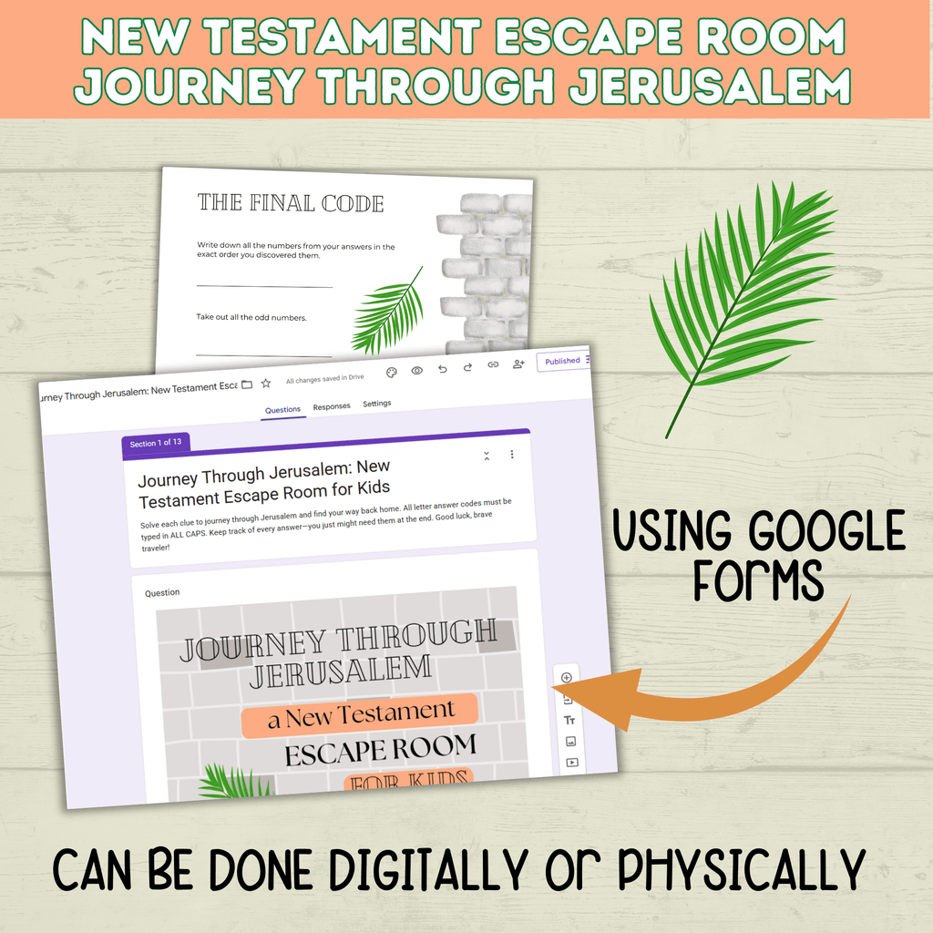 Bible Escape Room | New Testament Escape Room for Kids | Kids Games | Easter Games