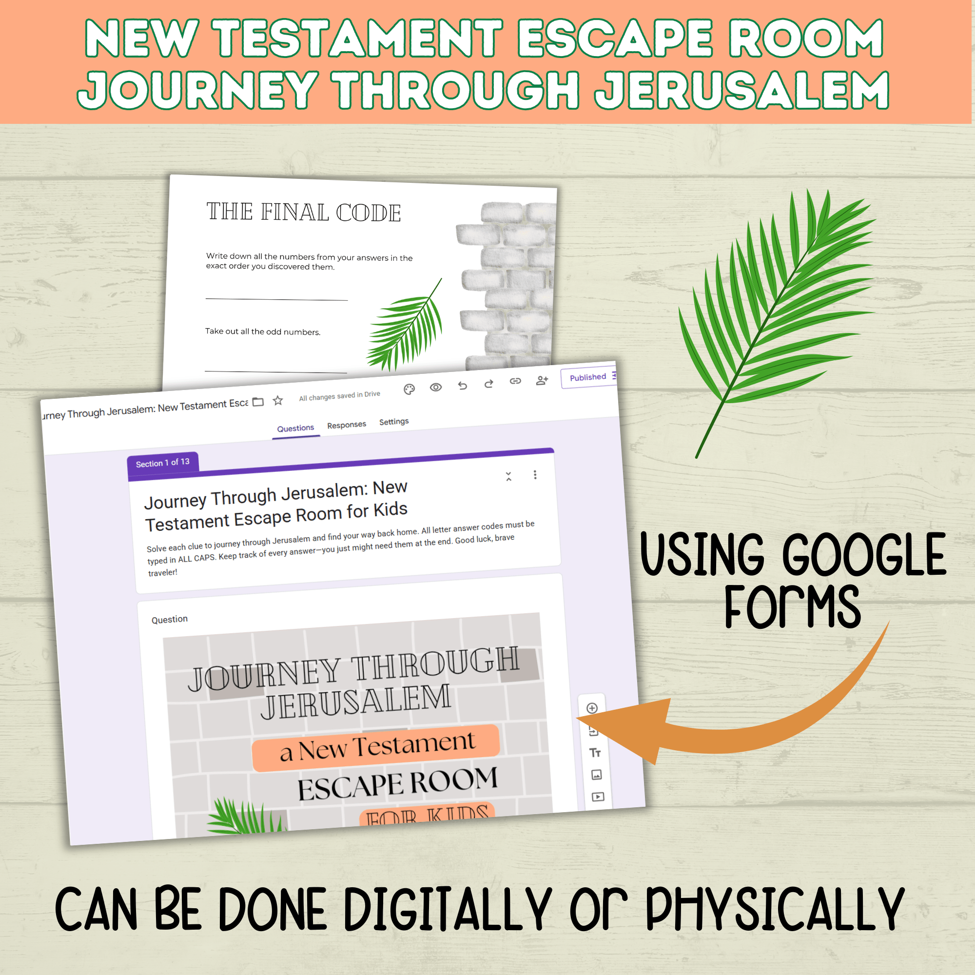 Bible Escape Room | New Testament Escape Room for Kids | Kids Games | Easter Games
