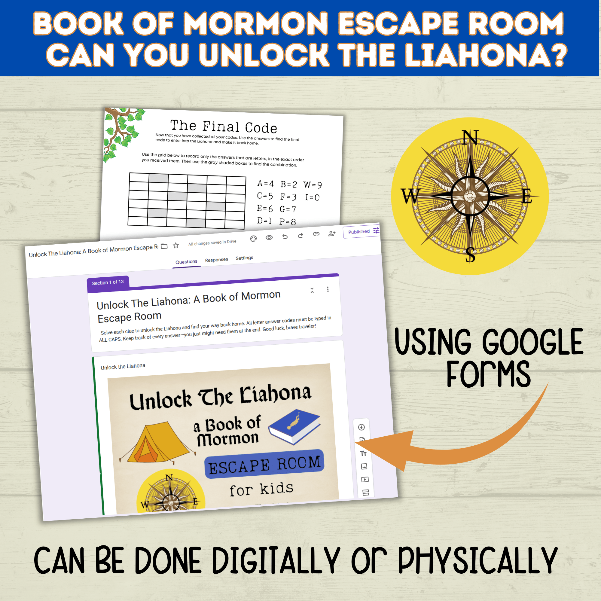 Book of Mormon Escape Room for kids ages 8-12 | Book of Mormon Game