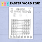 Easter Word Find for Kids | Easter Games| Easter Party | Easter Printables | Family Games| Party Games | Easter Activities