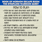 Book of Mormon Escape Room for Youth | Book of Mormon Games | Kids Escape Room | Youth Escape Room | Book of Mormon Activities | Digital