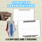 DIY Christian Paper Lantern, Sunday School Jesus Crafts, Let Your Light Shine