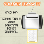 Summer Draw it Party Games and Activities, Summer Charades, Family Game Night, Adult Games, Icebreaker