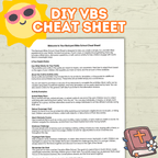 Vacation Bible School Activity, DIY VBS, VBS Craft, Bible Craft, Bible Activity