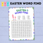 Easter Word Find for Kids | Easter Games| Easter Party | Easter Printables | Family Games| Party Games | Easter Activities
