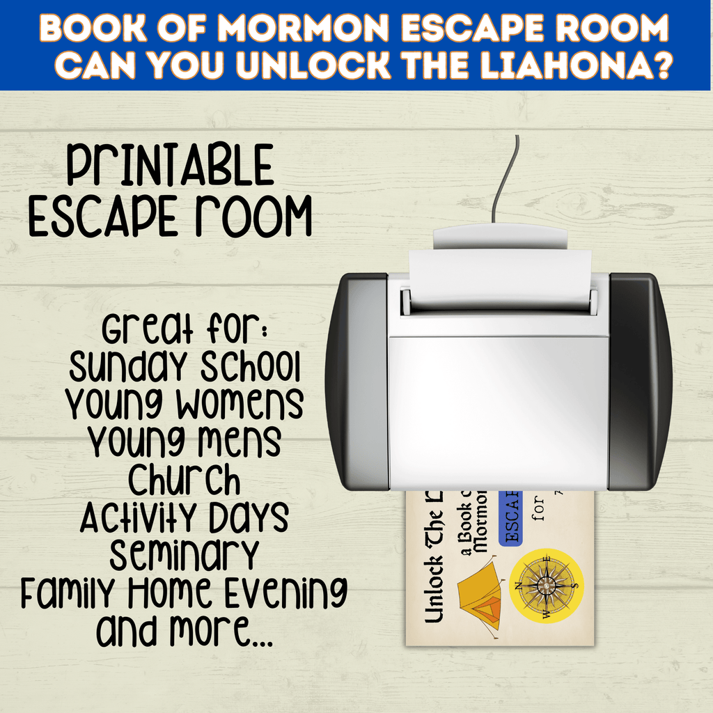 Book of Mormon Escape Room for kids ages 8-12 | Book of Mormon Game
