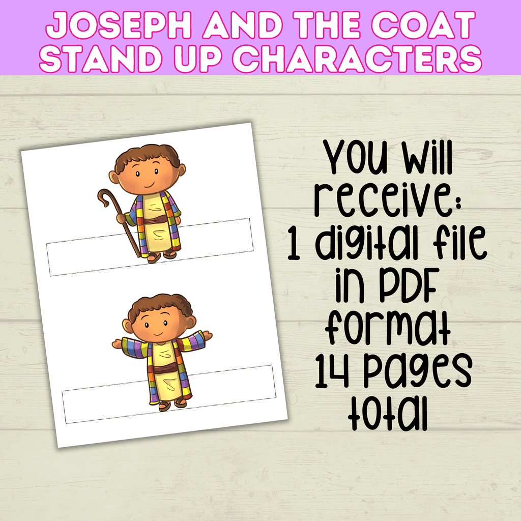 Joseph Bible Story Craft for Kids, Sunday School, Kids Ministry, Toddler, Old Testament