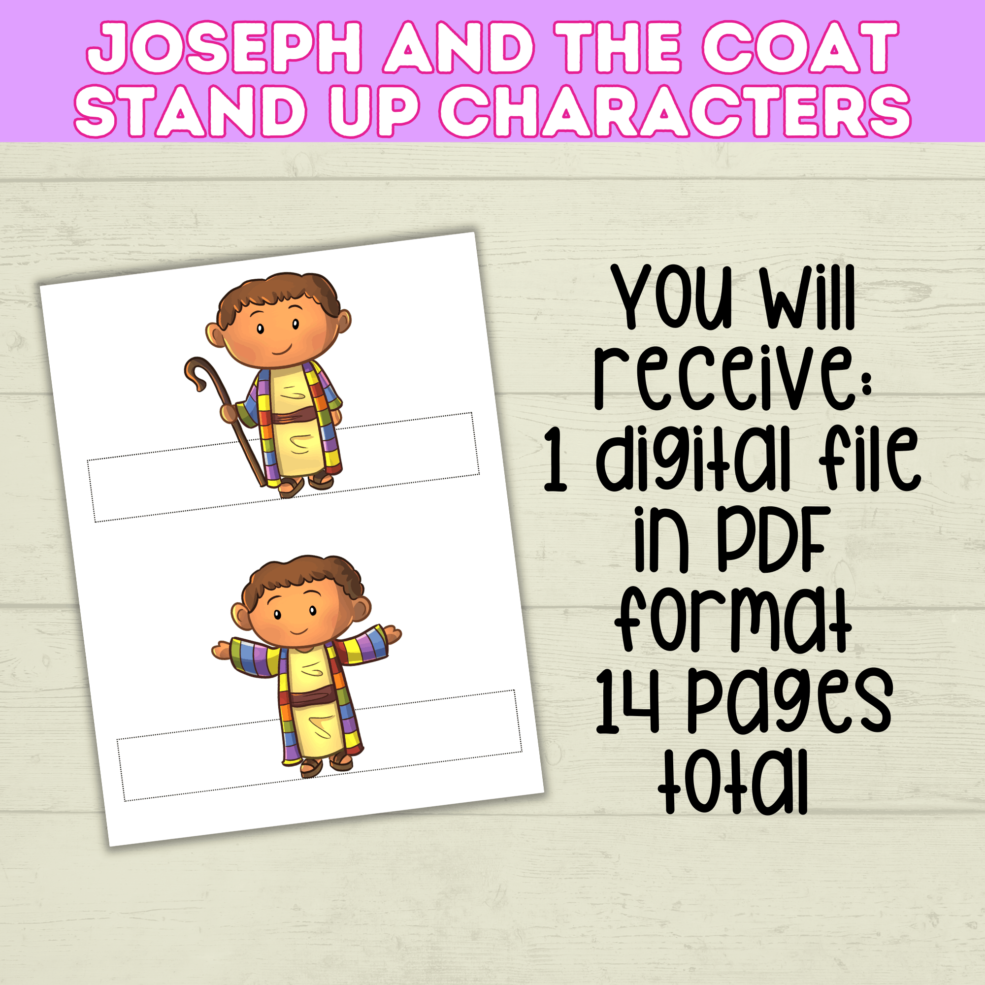Joseph Bible Story Craft for Kids, Sunday School, Kids Ministry, Toddler, Old Testament