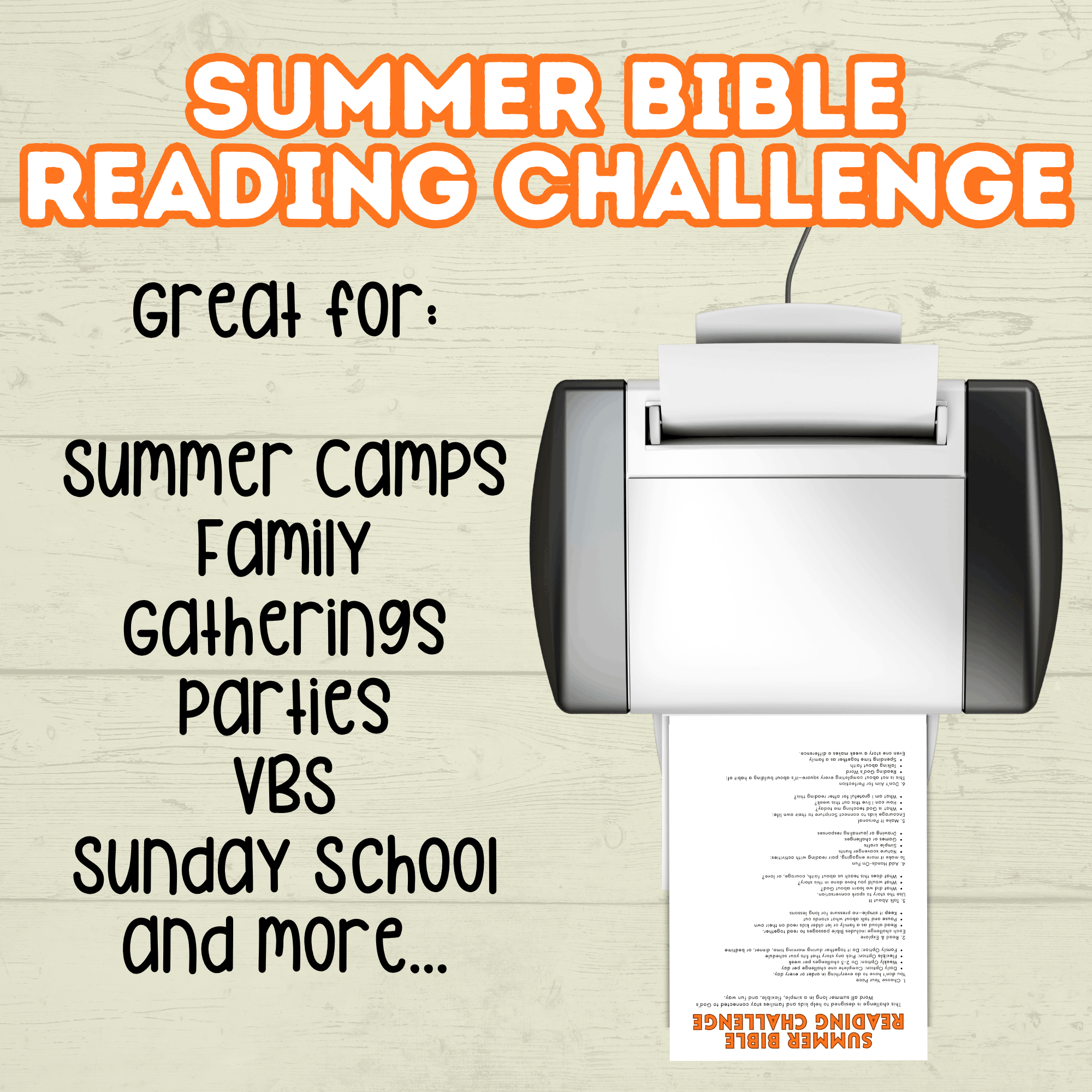 Bible Summer Reading Challenge, Bible Challenge. VBS, Sunday School, Sunday Activities, Summer Activity, Bible Activity, Summer Challenge