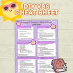 Vacation Bible School Activity, DIY VBS, VBS Craft, Bible Craft, Bible Activity
