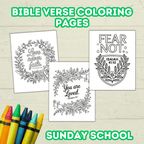 Bible Verse Coloring Pages for Kids and Adults, Christian Scripture Activity Sheets