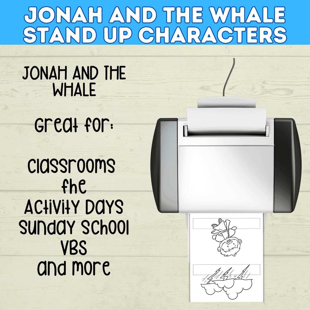 Jonah and the Whale, Biblical Characters Craft, Bible Story Lessons, Kids Ministry, Sunday