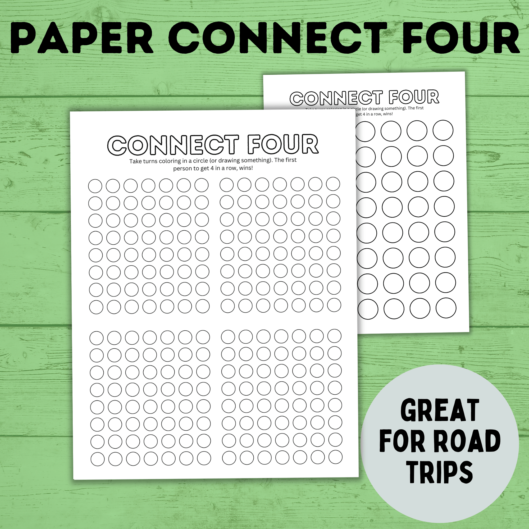 Connect Four Game | Kids Games | Paper Connect Four | Pen and Pencil Games | Travel Games | Paper Games | Party Games | Classroom Games