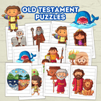 Bible Character Toddler Puzzles, Religious Puzzles, Children's Ministry, Old Testament Come Follow Me