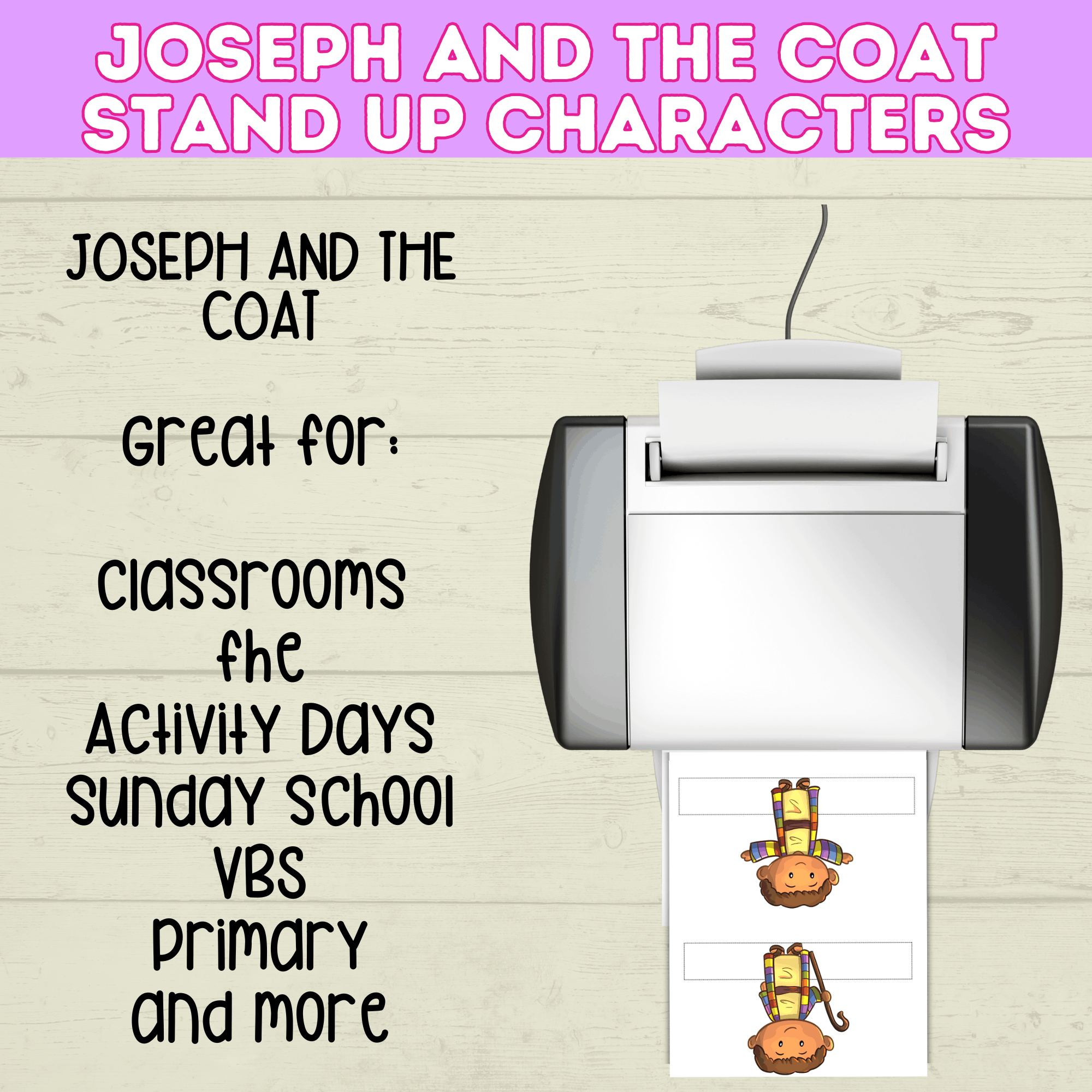 Joseph Bible Story Craft for Kids, Sunday School, Kids Ministry, Toddler, Old Testament