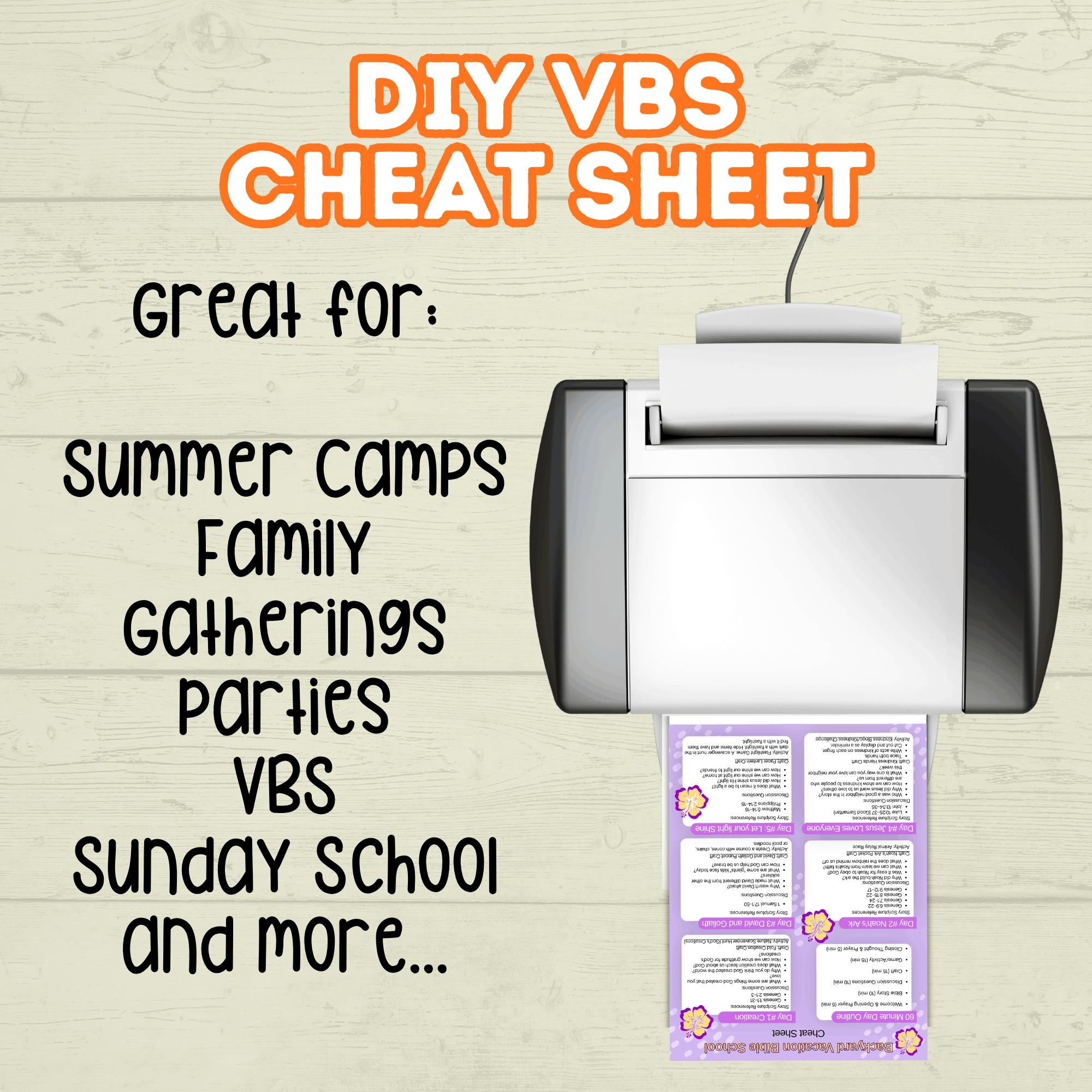 Vacation Bible School Activity, DIY VBS, VBS Craft, Bible Craft, Bible Activity