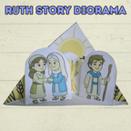 Ruth Bible Story Craft, Ruth Diorama Craft, 3D Ruth Craft, Bible Crafts, Sunday School Craft, Christian Crafts, Homeschool, Old Testament