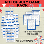 4th of July Games Pack | 4th of July Bundle | 4th of July Party Games Pack | Kids Games | Family Games | 4th of July Printables