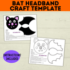 Bat Headband Craft for Kids and Preschoolers
