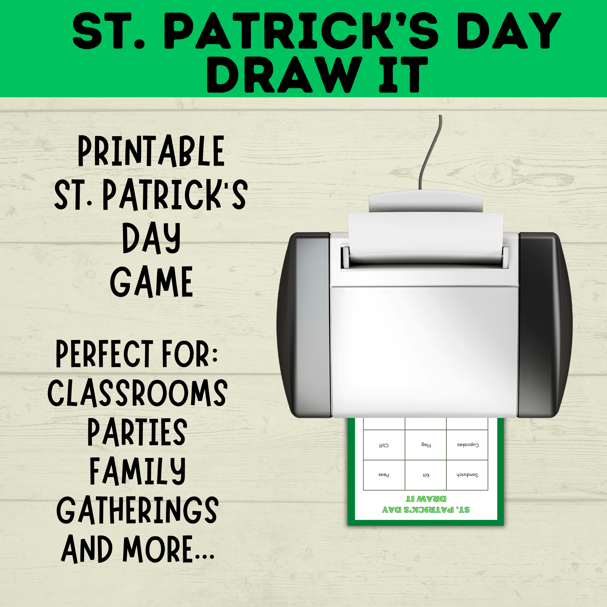 St. Patrick's Day Pictionary for Kids | Kids Games | Classroom Games