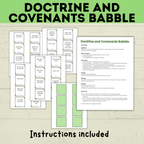 Doctrine and Covenants Game | Doctrine and Covenants Babble | D&C Game | Doctrine and Covenants Printable | Kids Game | Scripture Game