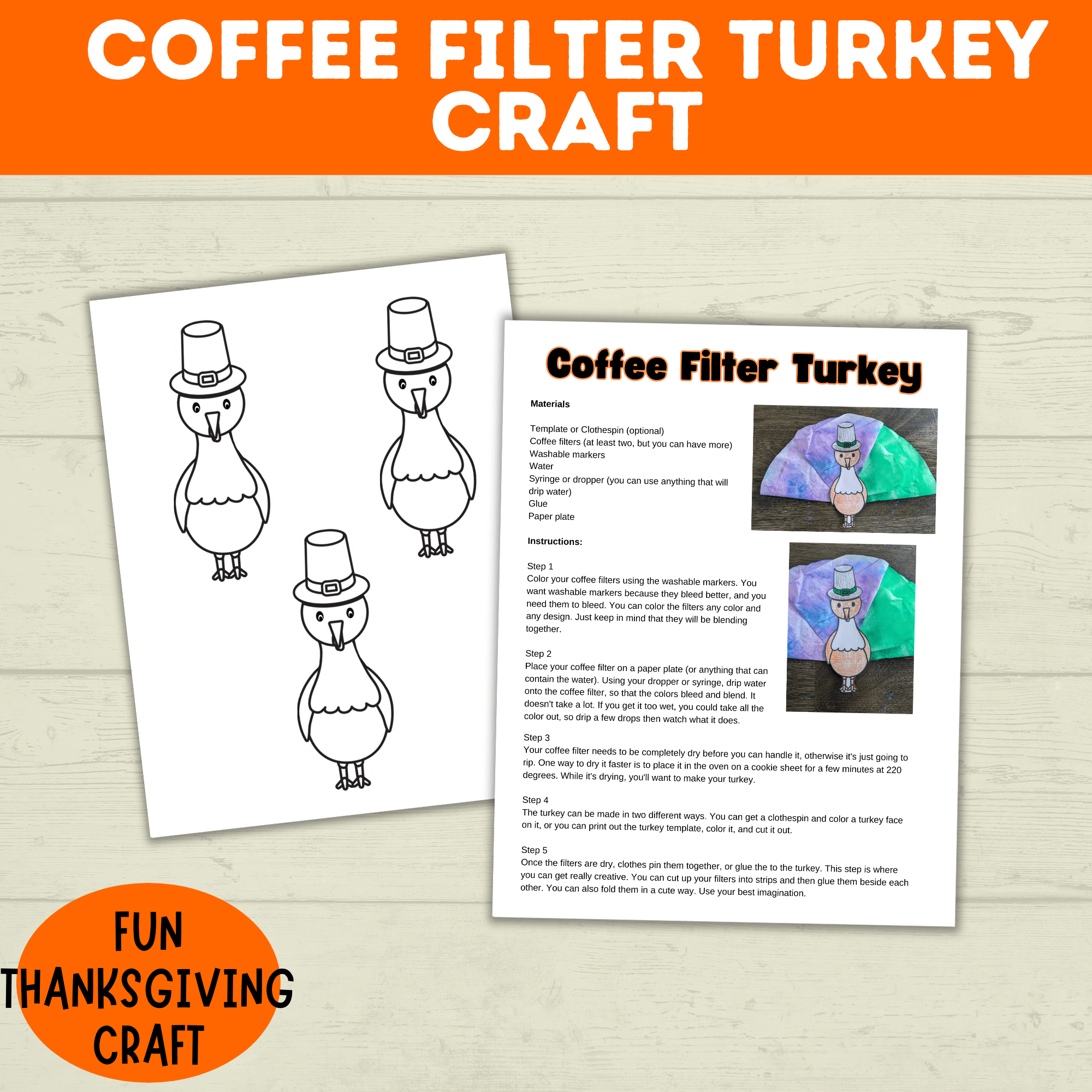Turkey Rapper Craft Turkey Craft Template | Thanksgiving Craft | Kids Craft | Turkey Templ ...