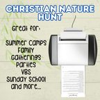 Christian Nature Walk for Kids, Christ Scavenger Hunt, Bible Scavenger Hunt, Nature Hunt, Christian Activity, VBS, Sunday School Activity
