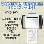 Women in the Bible Bookmarks, Bible Bookmarks, Christian Bookmarks, Sunday School Craft, Esther, Mary, Women at the Well, Coloring Pages