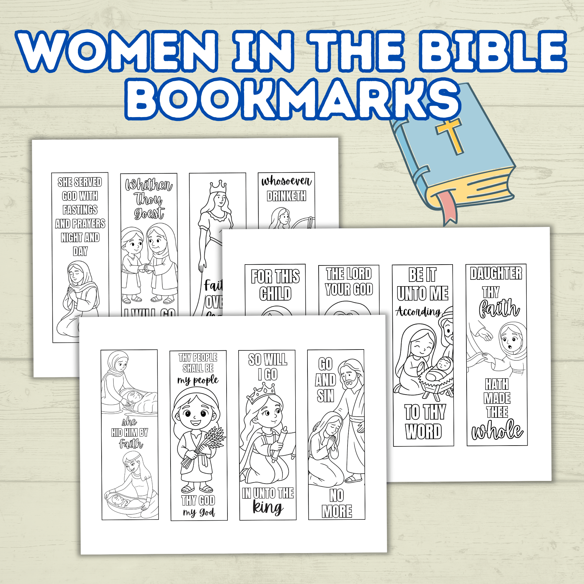 Ruth Bible Craft Bundle, Ruth and Naomi Story, Bible Craft, Sunday School Craft