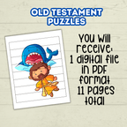 Bible Character Toddler Puzzles, Religious Puzzles, Children's Ministry, Old Testament Come Follow Me
