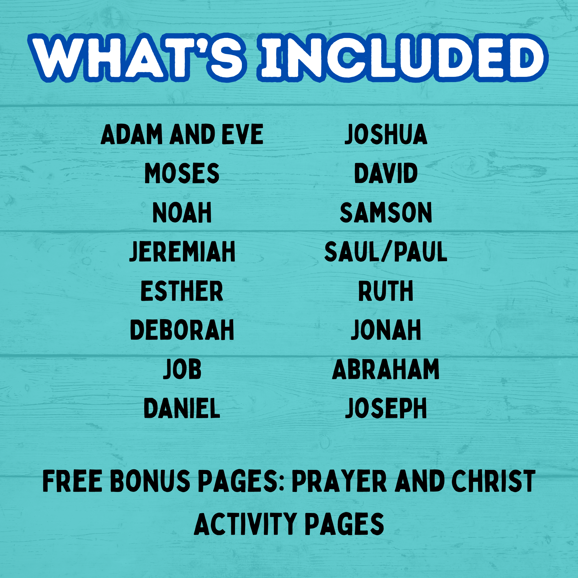 Old Testament Activity Pages, Bible Characters Pages, Sunday School Activity, Bible Activity, Church Games, Moses, Job, Deborah, Ruth, Noah