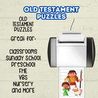 Bible Character Toddler Puzzles, Religious Puzzles, Children's Ministry, Old Testament Come Follow Me