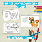 Adam and Eve Bible Sunday School Lesson Craft for Kids, Biblical Characters Forbidden Fruit Printable, Digital Download