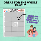Family Home Evening Activities | FHE Lessons | FHE scratch-off activities for the family | Family Home evening for kids | Kids Activities
