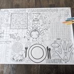 Thanksgiving Activity Page Poster | Thanksgiving Activity for Kids | Thanksgiving Posters | Thanksgiving Tablecloth | Thanksgiving Placemat