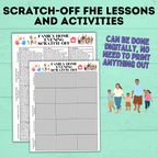 Family Home Evening Activities | FHE Lessons | FHE scratch-off activities for the family | Family Home evening for kids | Kids Activities