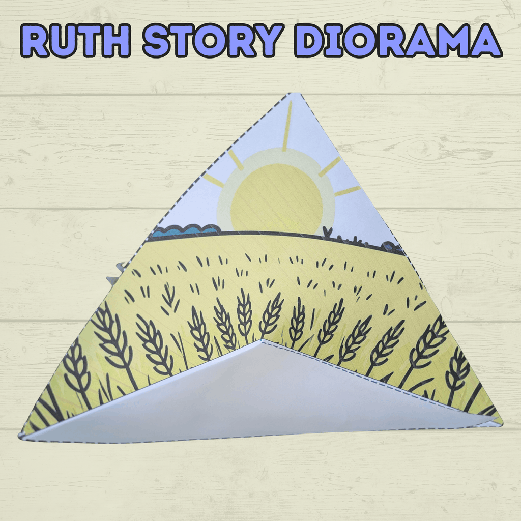 Ruth Bible Story Craft, Ruth Diorama Craft, 3D Ruth Craft, Bible Crafts, Sunday School Craft, Christian Crafts, Homeschool, Old Testament
