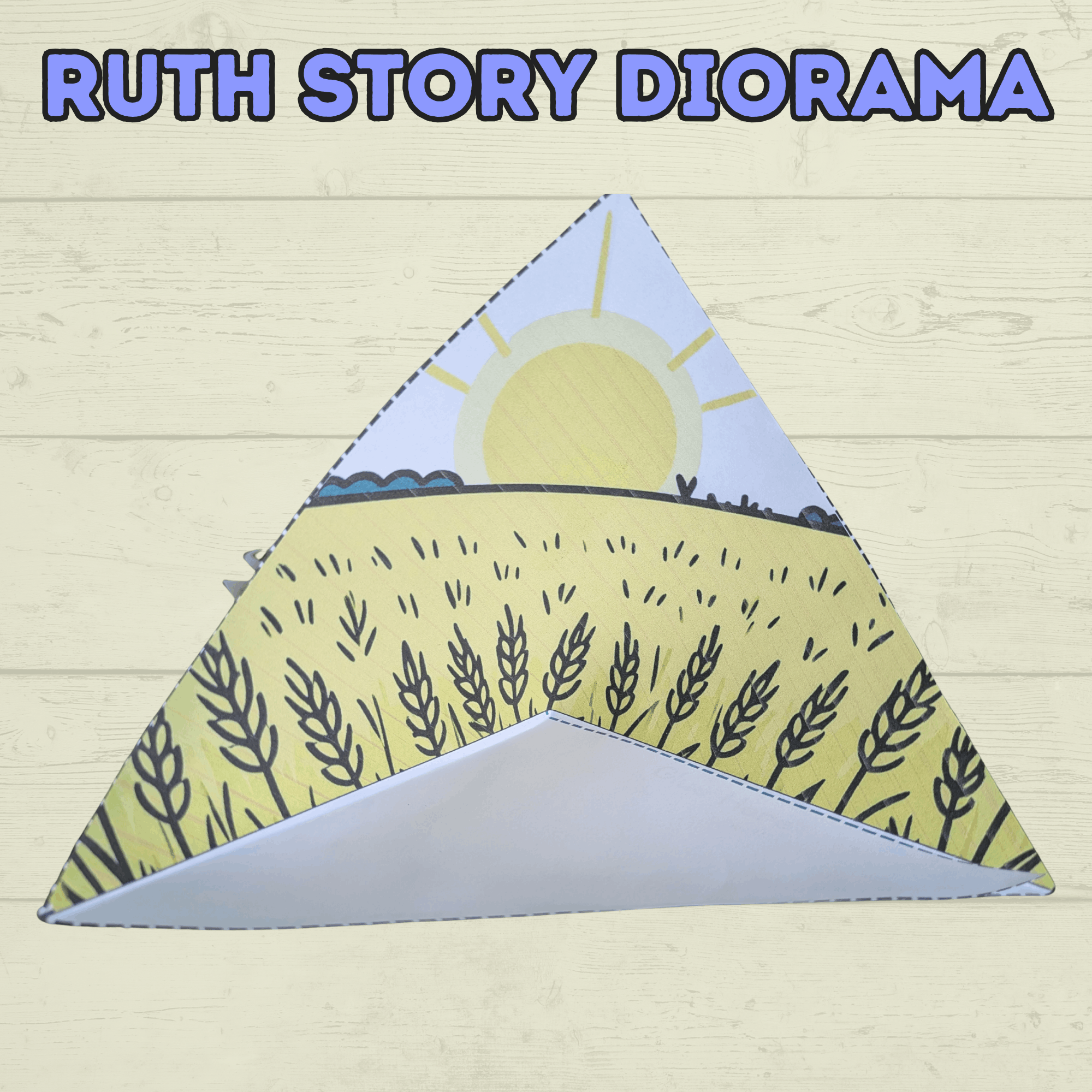 Ruth Bible Story Craft, Ruth Diorama Craft, 3D Ruth Craft, Bible Crafts, Sunday School Craft, Christian Crafts, Homeschool, Old Testament