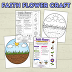 Faith Crafts, Faith Craft Bundle, Bible Crafts, Sunday School Crafts, Homeschool, Christian Crafts, Cut and Paste Crafts, Kids Crafts,